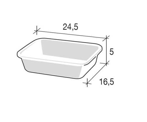 Organizér na podnosy 24,5 x 16,5 x 5 cm