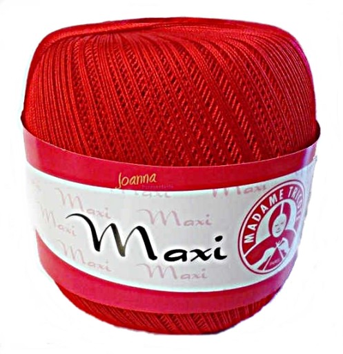 Maxi šnúra - Madame Tricote Paris - červená, 6328