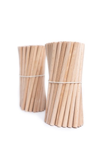 Okrúhle drevené tyčinky na zmrzlinu 12CM 100 ks