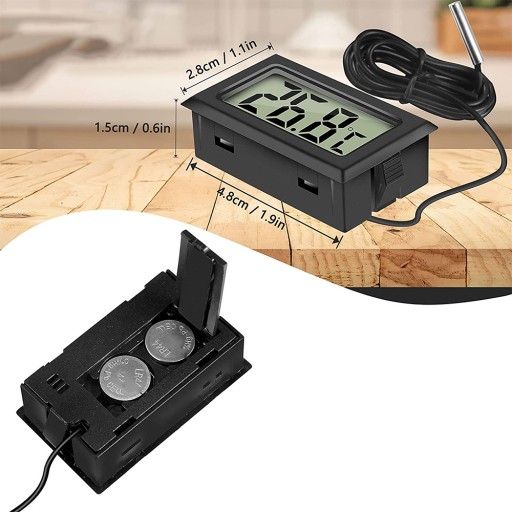 DIGITÁLNY ELEKTRONICKÝ PRESNÝ LCD TEPLOMER SO SONDOU PRE AKVÁRIUM CHLADNIČKY