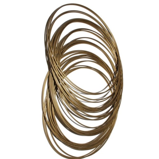 Kovová obruč na lapač snov Macrame, kruh, kruh, zlatá, 7 cm