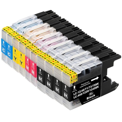 10x XL ATRAMENTY PRE TLAČIAREŇ BROTHER DCP-J525W J725DW J925DW