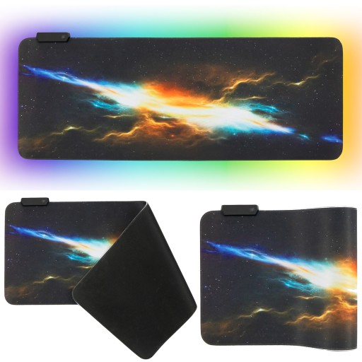 XXL podložka pod myš s LED podsvietením 80x30 cm