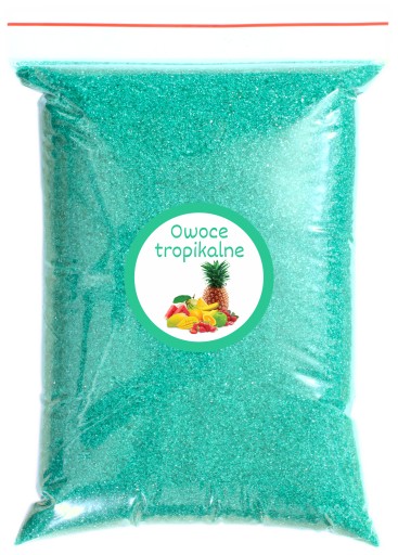 Cukrová vata Tropický cukor 1kg Tropické ovocie Tyrkys Tyrkys Suchý
