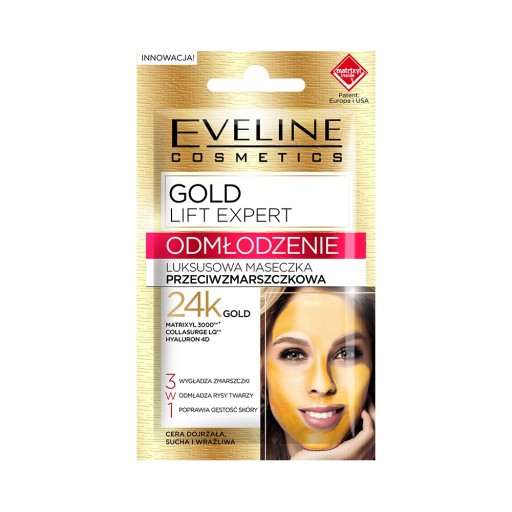 Maska Eveline Cosmetics Gold Lift Expert 24K