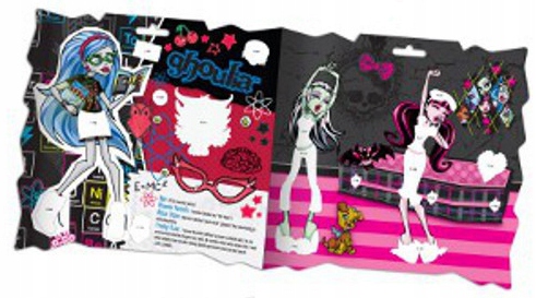 MONSTER HIGH STICKER ALBUM 135 STICKERS TM 7+