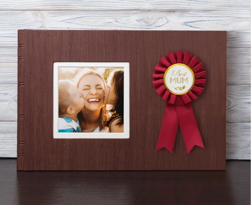 COTILION 16cm - BEST MUM PIN - Bordová červená - 1 ks GODAN
