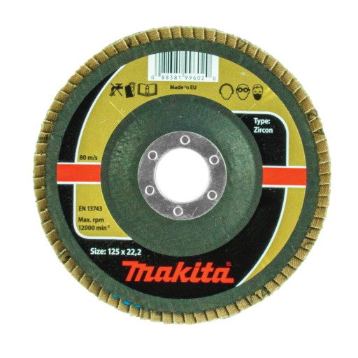 Lamelový brúsny kotúč 125mm P40 ZIRKON Makita