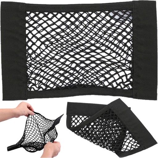 SIEŤKA NA VELCRO DO VRECKA 40x25 cm ČIERNA