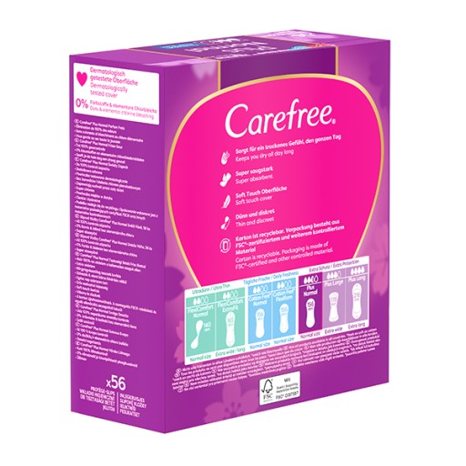 Hygienické vložky CAREFREE Plus Original Fresh Scent 56 ks