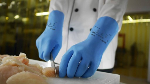 NITRILOVÉ PRACOVNÉ RUKAVICE OCHRANA RÚK PEVNÉ ODOLNÉ VEĽKOSŤ S