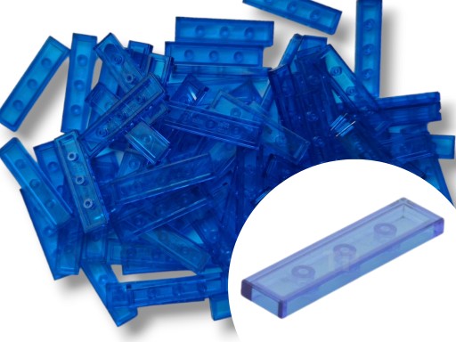 LEGO 2431 DLAŽDIČKA 1x4 VODOVÁ MODRÁ 20 ks