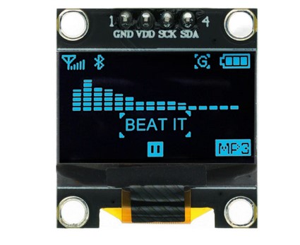OLED modul 128x64 SSD1306 SPI 0,96