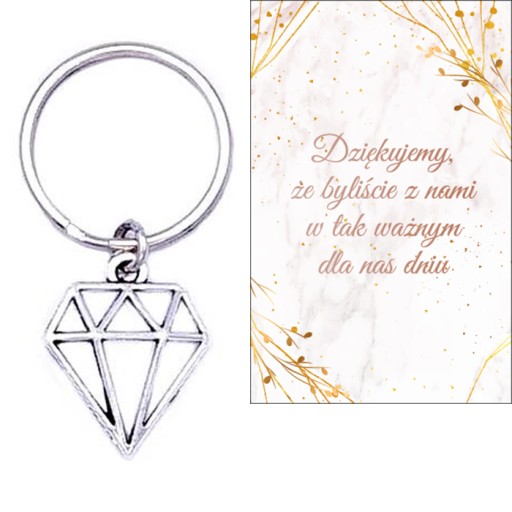 ĎAKUJEME HOSTOM DARČEK SVADOBNÉ SVADOBNÉ DIAMANTOVÉ KĽÚČOVÉ SPOMIENKY