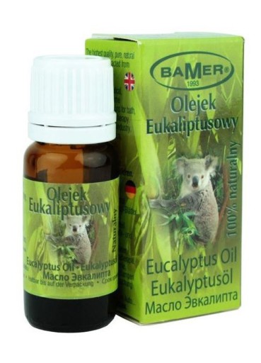 BAMER EUKALYPTUS ESENCIÁLNY OLEJ 100% PRÍRODNÝ