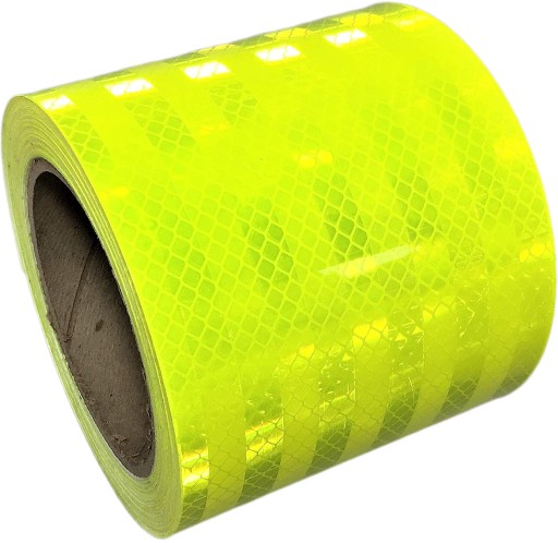 REFLEXNÁ SAMOLEPIACA PÁSKA ŽLTÁ FLUO 10 CM