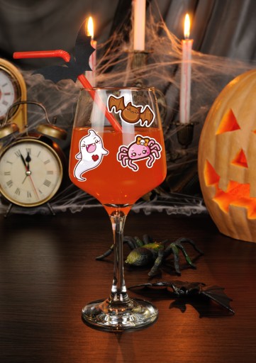 HALLOWEENSKÉ NÁLEPKY NA OKNÁ Dekorácia Mix3 11 ks