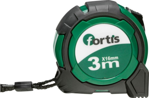Meracia páska, skladaná vrecková páska, 3mx16 mm FORTIS