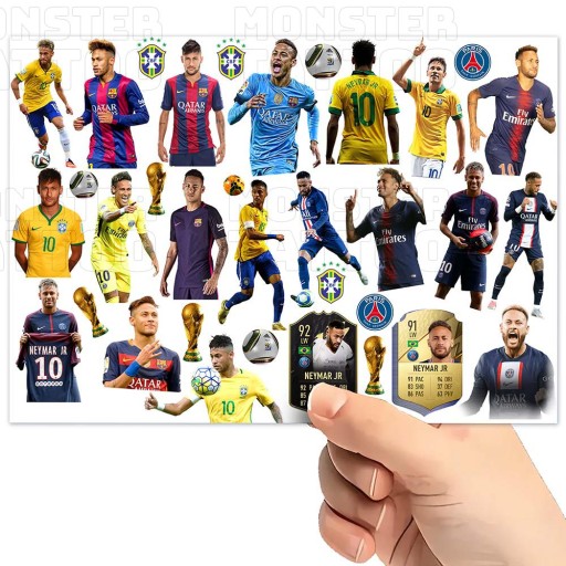 UMÝVAJÚCE DOČASNÉ TETOVANIE PRE DETI DETSKÝ NEYMAR ORIGINÁLNE DIZAJNY