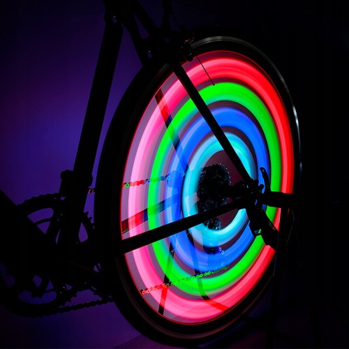 4x LED BICYKLOVÉ SVETLÁ NA RAČOCH KRYTU BICYKLA
