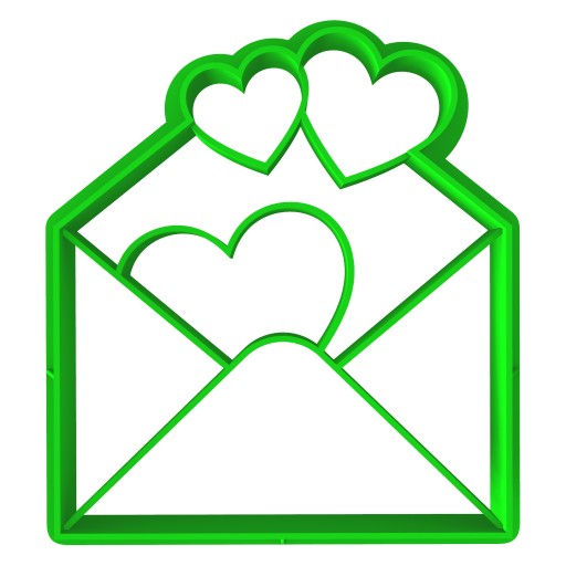 Vykrajovač na sušienky Heart Envelope