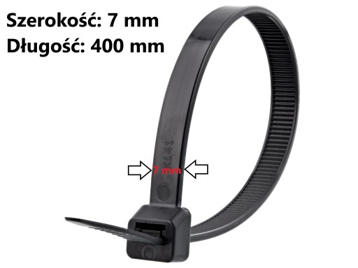 KABELOVÉ SPOJE UV ČIERNA 7X400