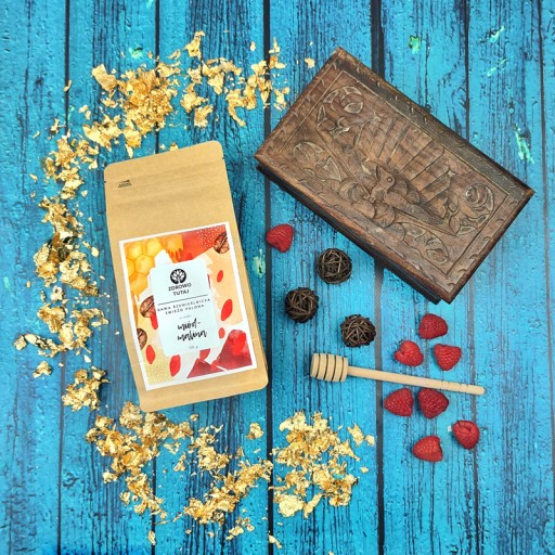 Zrnková káva Arabica s príchuťou MED-MALINA, čerstvo pražená, 150 g