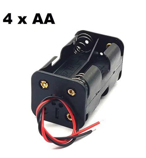 Batériový kôš na 4 x AA R6 batérie, obojstranný