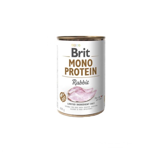 Brit mono proteínové krmivo pre psov RABBIT 400g