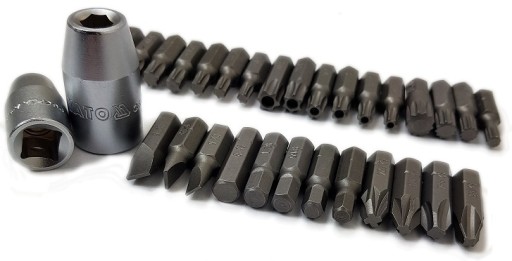 5/16 TORX HEX PH BITS + ADAPTÉRY YATO 32EL SET