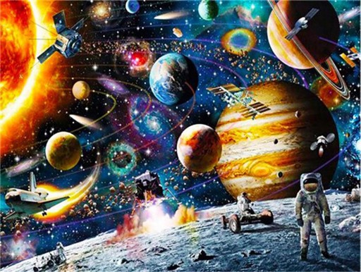 Diamantová výšivka COSMOS DIAMANT PAINTING 5D diamantová maľba