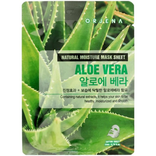 ORJENA Upokojujúca plátenná maska z aloe vera, ázijská pleťová maska