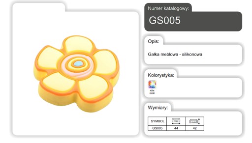 SILIKÓNOVÁ NÁBYTKOVÁ KĽÚČKA NA SKRINOVÝ NÁBYTOK - DETSKÝ AMIX GS005