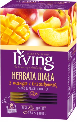 IRVING Čaj Biele mango s broskyňou 20 obálka