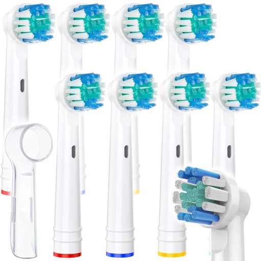 8x NÁHRADNÁ HLAVICE KEFEK FLEXI ORAL-B + KRYT PÚZDRA