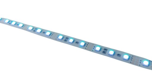 RGB 5050 LED pásik 60LED/m, pevný hliník, 50cm
