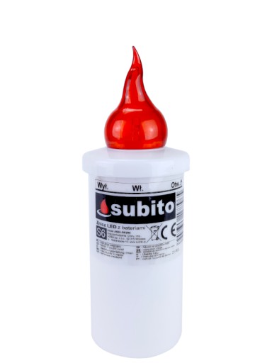 Červená LED vložka Subito S6
