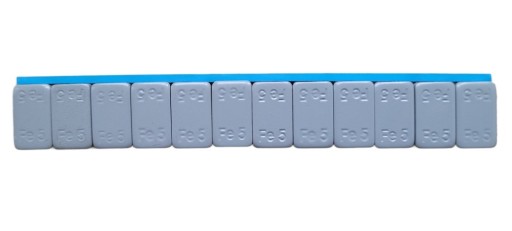 Závažia nalepené na ráfikoch GREY 12x5g 10 pásikov