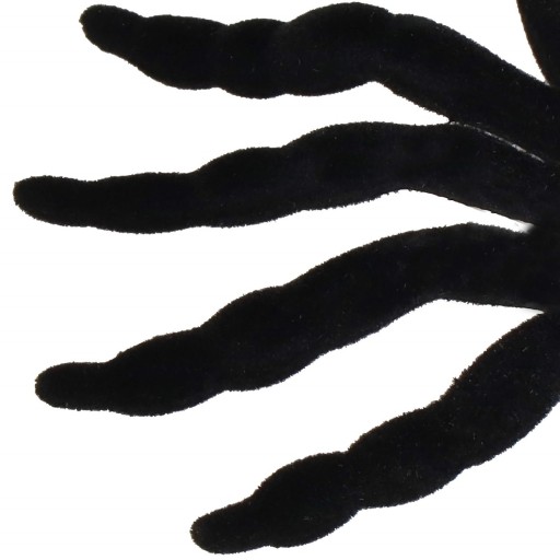 UMELÉ HALLOWEENSKÉ PAVÚKY ČIERNE 2 ks DEKORÁCIA VEĽKÁ STRAŠIDLÁ OZDOBA