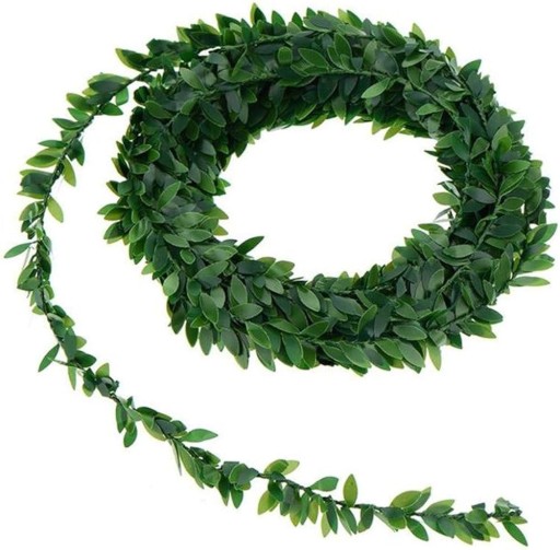 Boxwood Garland Ivy Umelé zelené listy Communion Wedding 7,5 m
