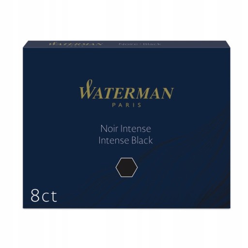 NÁPLŇKY NA PERÁ čierne 8 kusov WATERMAN S0110850
