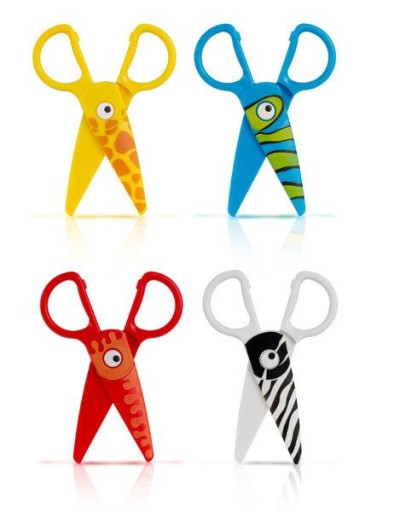 Plastové nožnice pre deti 12,5 cm ZVIERATÁ Colorino 37275