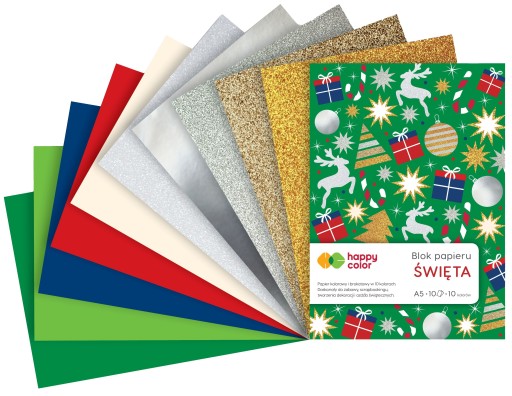 XMas Effect Block 10 listov A5 Happy Color
