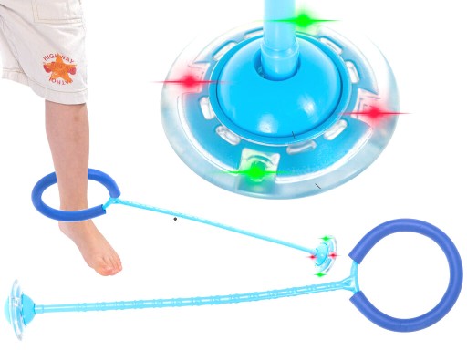 Hula hop pre deti, modré LED švihadlo