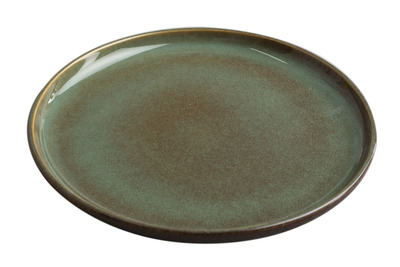 Dezertný tanier 22 cm, kamenina, zelená