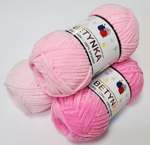 BETTYNKA SOFT maskoti z detskej priadze PINK 309