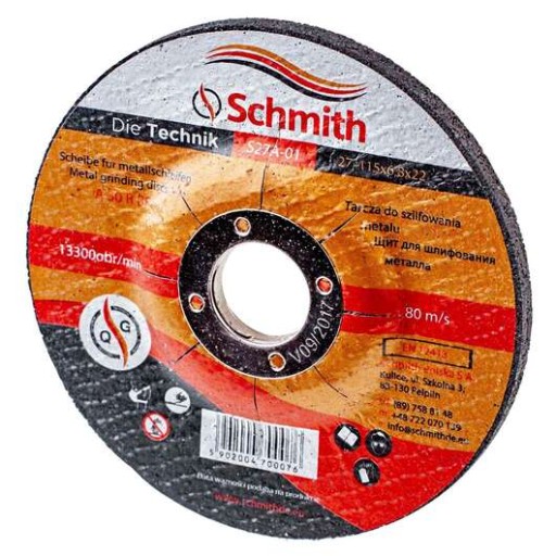 Kovový brúsny kotúč Schmith 125x6,8 mm