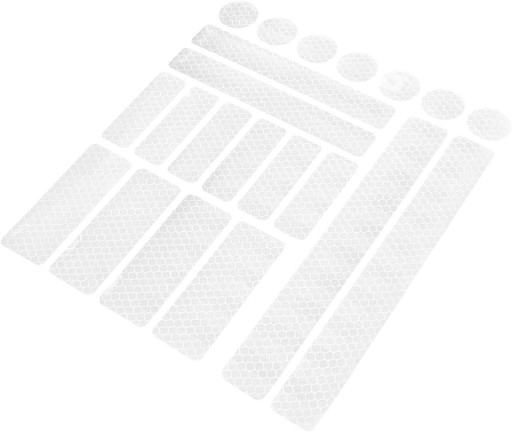 REFLEXNÉ NÁLEPKY NA PRILBU KOČÍKU REFLEXNÉ NÁLEPKY SADA 21 KS