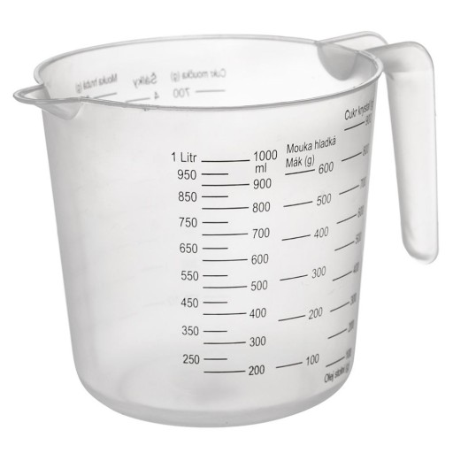 KUCHYŇSKÁ odmerka, veľká odmerka s odmerkou, 1L