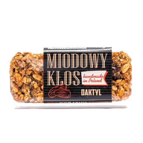 ŁYSOŃ Miodowy Kłos tyčinka BEZ CUKRU Datle, 45 g